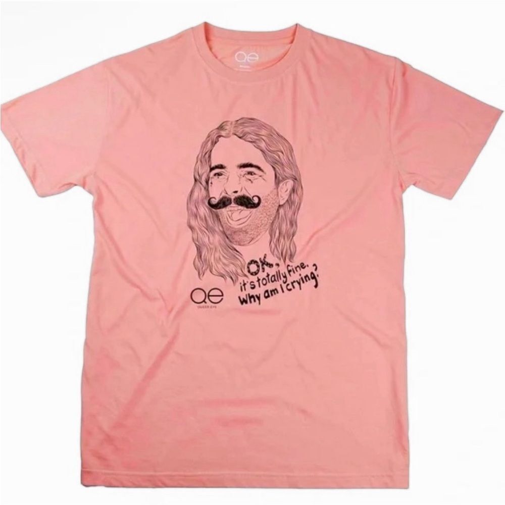 Queer Eye Pink Unisex T Shirt Ok, It's Totally Fine Size M NWT